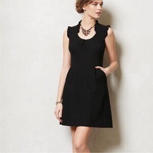 Tabitha for Anthropologie Sleeveless Black Dress